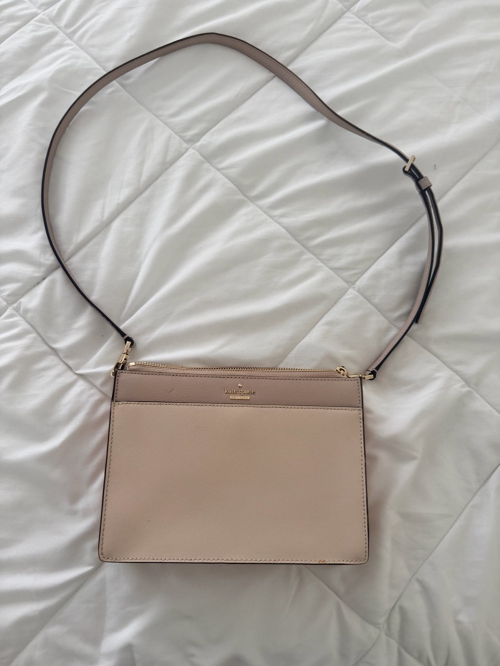 kate spade Blush Pink Leather Crossbody with Gold Hardware